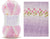 hayfield baby blossom self patterning acrylic nylon blend yarn in the color Little Lavender