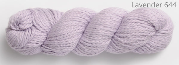 Blue Sky Fibers Organic Worsted Cotton in the color Lavender 644