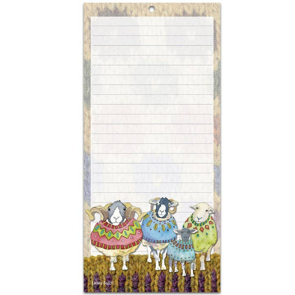 Magnetic Notepad - Sheep in Sweaters