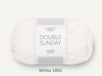 Sandnes Garn 100% merino wool yarn dk weight in the color 1001 white