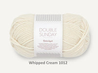 Sandnes Garn 100% merino wool yarn dk weight in the color 1012 Whipped Cream