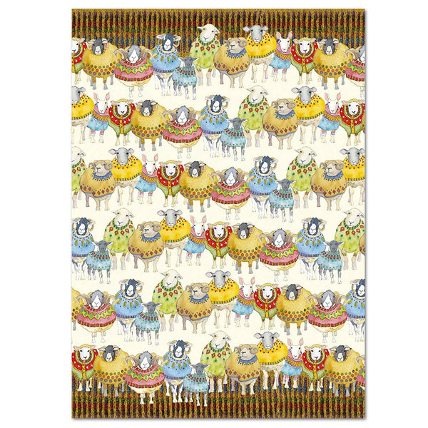 Sheep in Sweaters gift wrap by Emma Ball