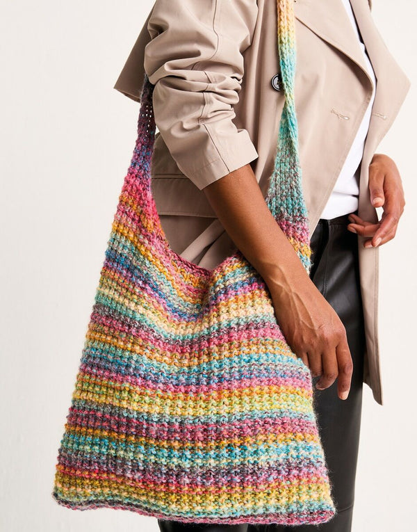 Sirdar Pattern 10809 Rippled Mineral Knitted Bag
