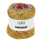 Lang Yarns Paradise yarn in the color 11 red to gold