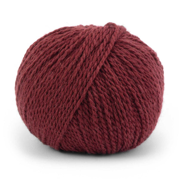 Pascuali Tibetan worsted weight yarn of ultrafine merino and yak in the color Mahogany 105