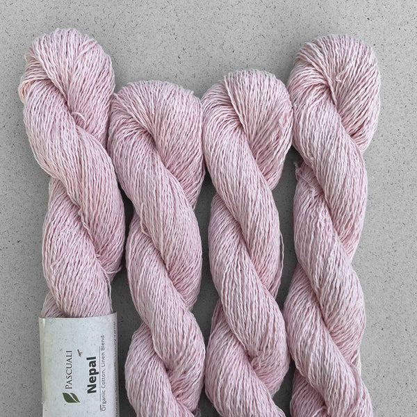 Pascuali Nepal Organic Cotton Linen Yarn in the color Rose 38