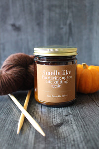 Hand-Poured Coconut Soy Wax Candles For Knitters