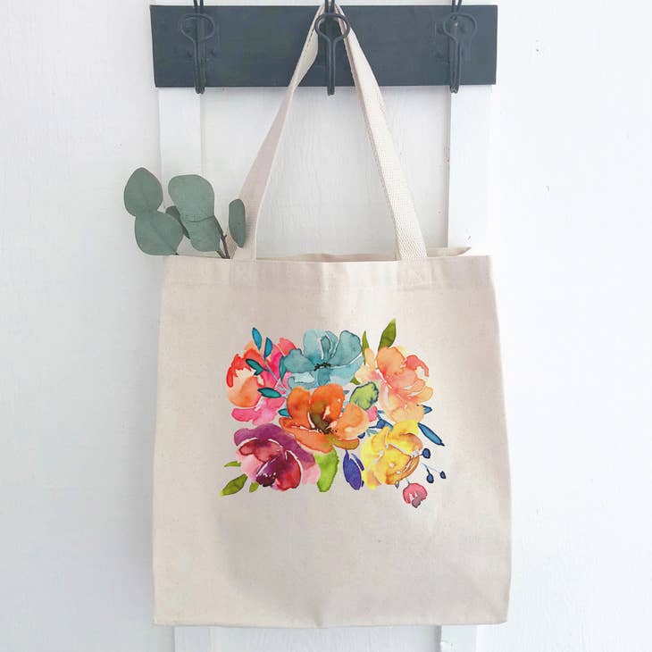flower tote bag