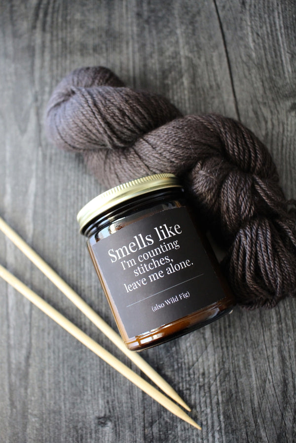 Hand-Poured Coconut Soy Wax Candles For Knitters
