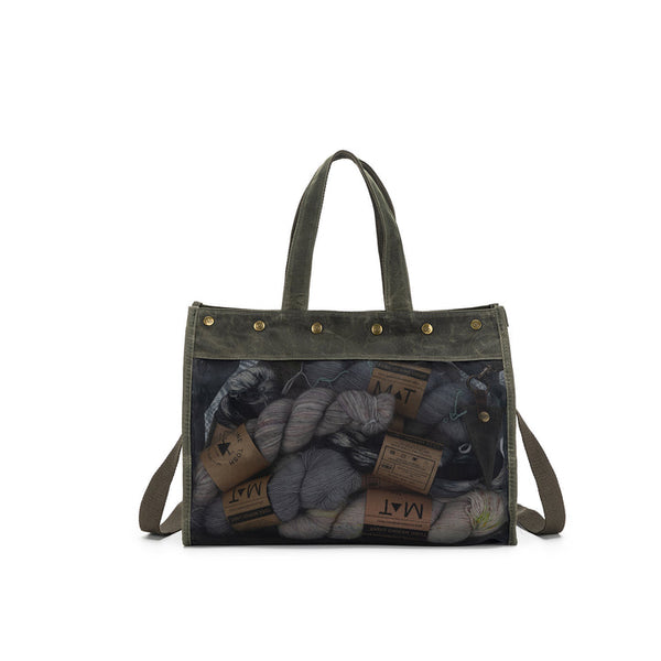 Maker's Mesh Tote in the color Olive