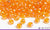 Miyuki 6/0 glass seed beads in the color 2460 Transparent Orange AB