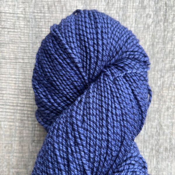 American Ewe Twisted Sport hand dyed shaniko wool yarn in the color  Cornflower