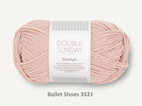 Sandnes Garn 100% merino wool yarn dk weight in the color 3521 Ballet Shoes