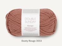 Sandnes Garn 100% merino wool yarn dk weight in the color Dusty Rouge 3553