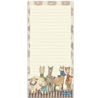 Magnetic Notepad - Alpacas & Friends