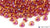 Miyuki 6/0 glass seed beads in the color 363 Cranberry-lined Topaz AB