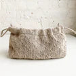 Flax & Twine - Trellis Stitch Drawstring Back Kit (with needles)