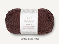 Sandnes Garn 100% merino wool yarn dk weight in the color 4081 coffee bean