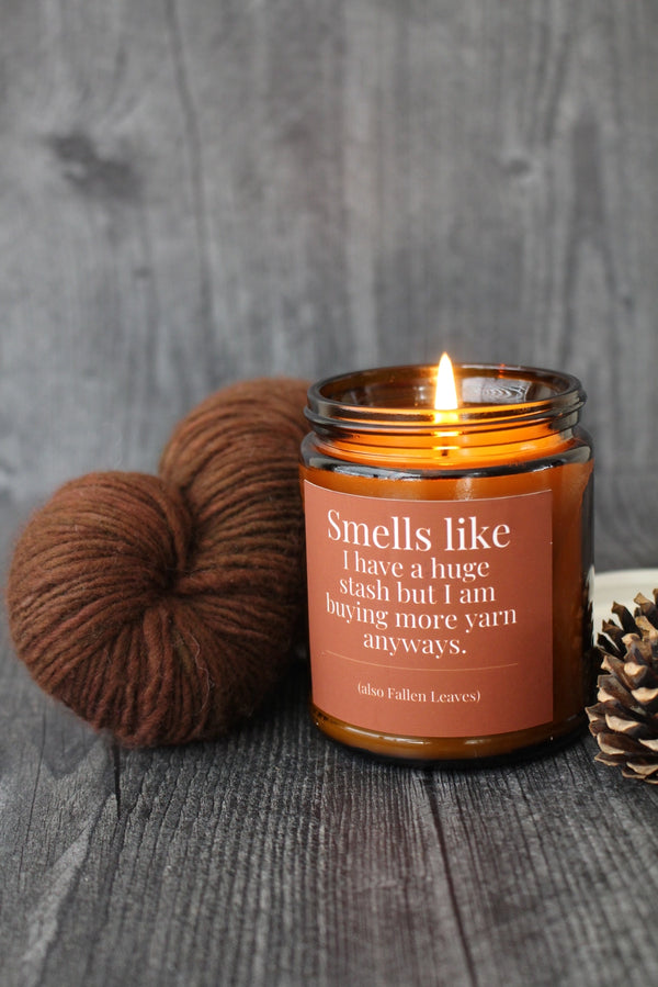 Hand-Poured Coconut Soy Wax Candles For Knitters