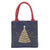 Holiday Mini Tote Project Bag Resuable Gift Bag