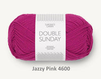 Sandnes Garn 100% merino wool yarn dk weight in the color Jazzy Pink 4600