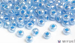 Miyuki 6/0 glass seed beads in the color 537 Blue Ceylon