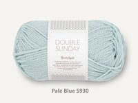 Sandnes Garn 100% merino wool yarn dk weight in the color Pale Blue 5930