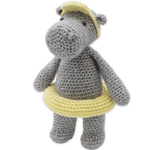 crochet hippo stuffed toy