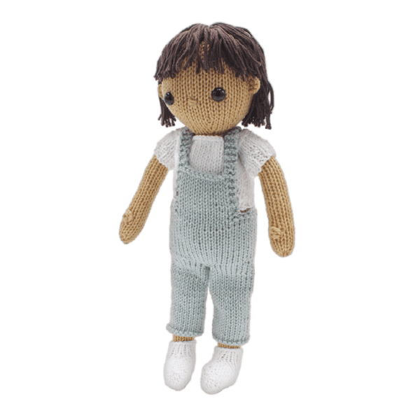 june girl knit stuffed doll