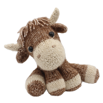 luke highlinder cow stuffed knit toy