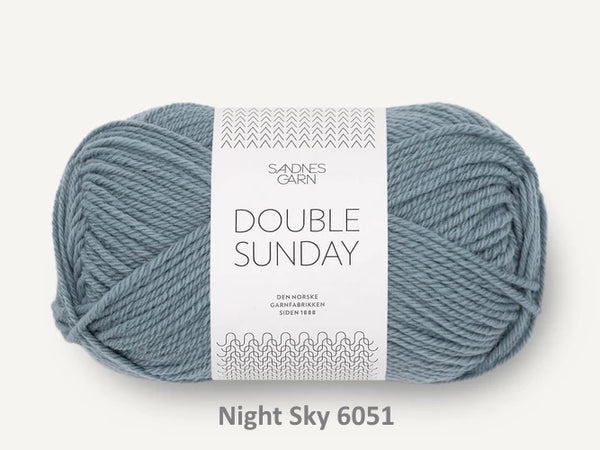 Sandnes Garn 100% merino wool yarn dk weight in the color 6051 Night Sky