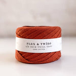 Flax & Twine Twill Tape included in the Tessa Tote Kit, color Terra Cotta