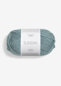 Sandnes Garn Sunday fingering weight 100% merino yarn in the color Sea Breeze 6851