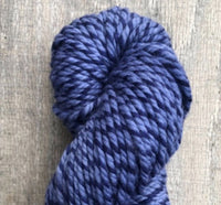 American Ewe Twisted Bulky hand dyed shaniko wool yarn in the color Cornflower