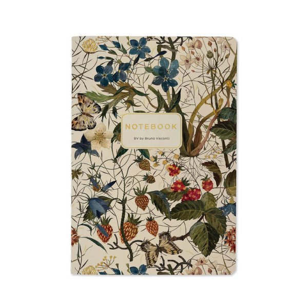 forest flowers on white