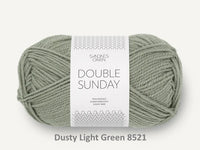 Sandnes Garn 100% merino wool yarn dk weight in the color 8521 Dusty Light Green