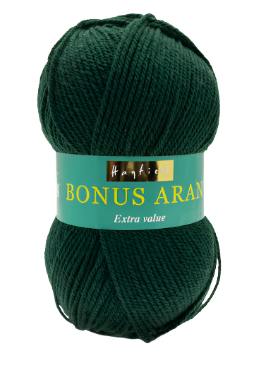 Sirdar Hayfield Bonus Aran Worsted weight acrylic yarn color Bottle Green 839