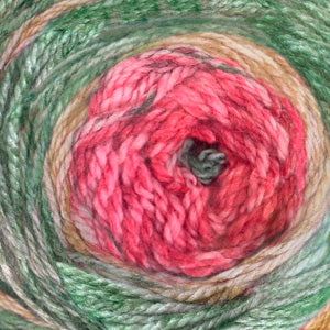 Cherub Aran Prints 150 gram yarn cake in the color Mistrletroe 709
