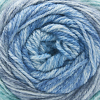 Cherub Aran Prints 150 gram yarn cake in the color Azul 712