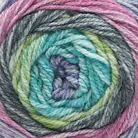 Cherub Aran Prints 150 gram yarn cake in the color Eighties 713