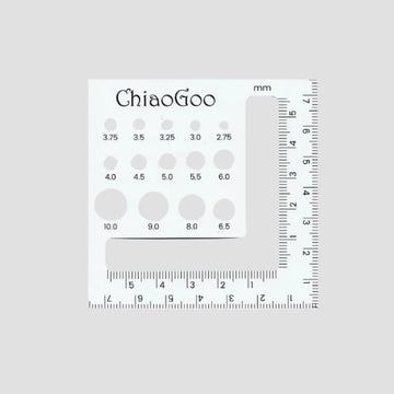 ChiaoGoo Needle Gauge and Swatch - 3"