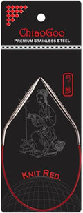 ChiaoGoo Premium Stainless Steel Red Circular Needles 12"
