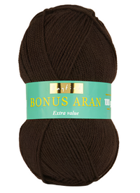 Sirdar Hayfield Bonus Aran Worsted weight acrylic yarn color cocoa (brown) 575