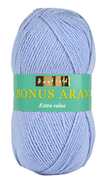 Sirdar Hayfield Bonus Aran Worsted weight acrylic yarn color cornflower (blue) 610