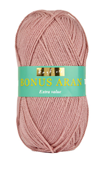 Sirdar Hayfield Bonus Aran Worsted weight acrylic yarn color dusky pink 573