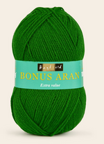 Sirdar Hayfield Bonus Aran Worsted weight acrylic yarn color emerald (green) 916