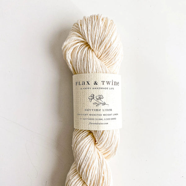 Flax & Twine - Trellis Stitch Drawstring Back Kit (with needles)
