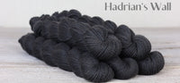 The Fibre Company Amble Yarn Mini Skein in the color Hadrian's Wall (dark grey)