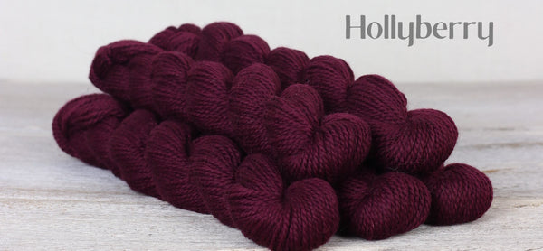 The Fibre Company Amble Yarn Mini Skein in the color Hollyberry