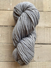 Malabrigo Chunky hand dyed 100% Merino Wool yarn in the color Polar Morn (grey)